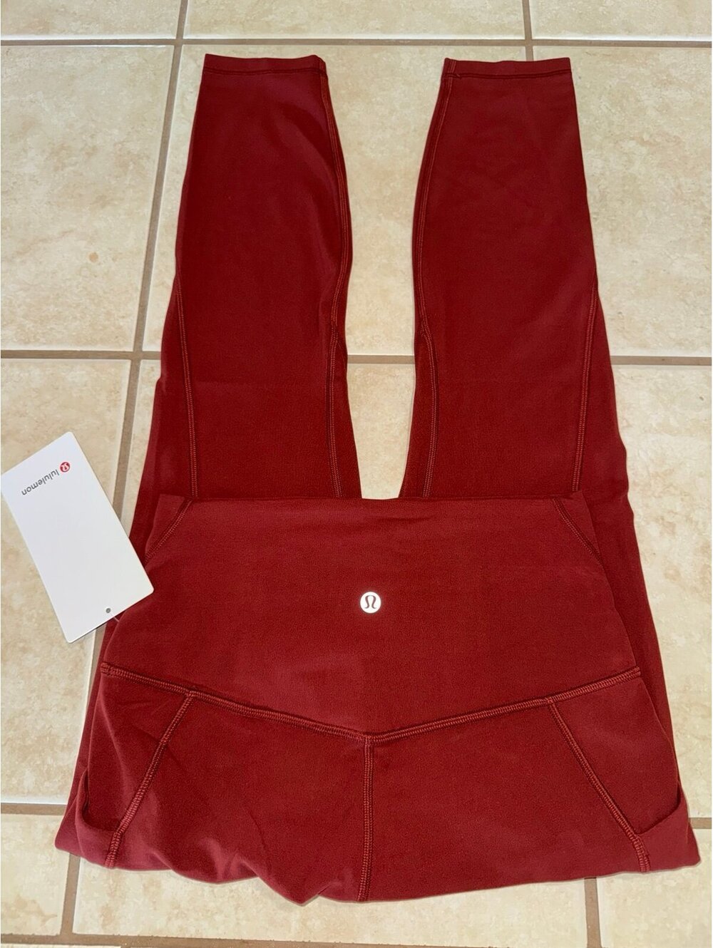 Lululemon Align With Pockets High-Rise 25” Cranberry Charm Size 6 NWT